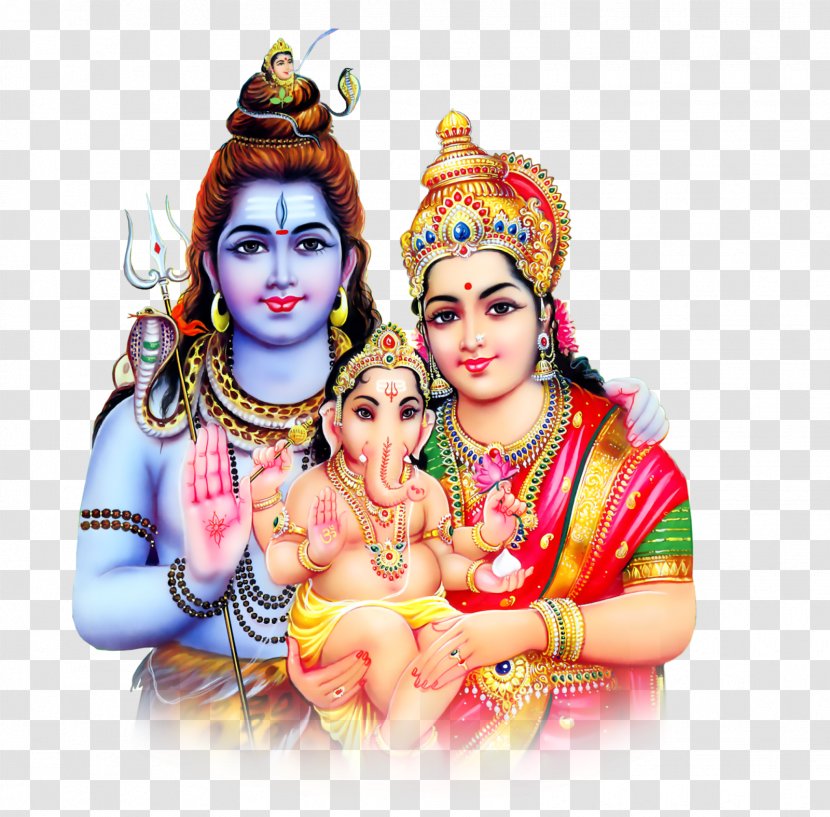 Shiva Parvati Ganesha Devon Ke Dev...Mahadev Jyotirlinga - Hinduism - Lord Krishna Transparent PNG