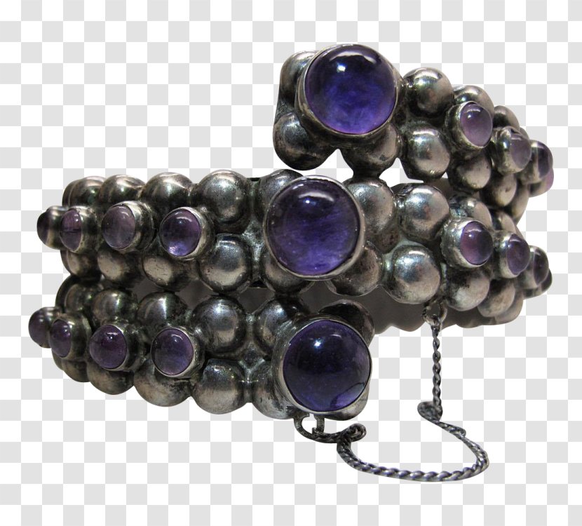 Amethyst Purple Bracelet Bead - Mink Shawl Transparent PNG