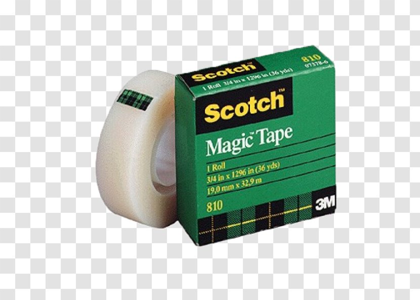 Adhesive Tape Scotch Magic 3M Invisible 19mmx66m OEM - Transparent Transparent PNG