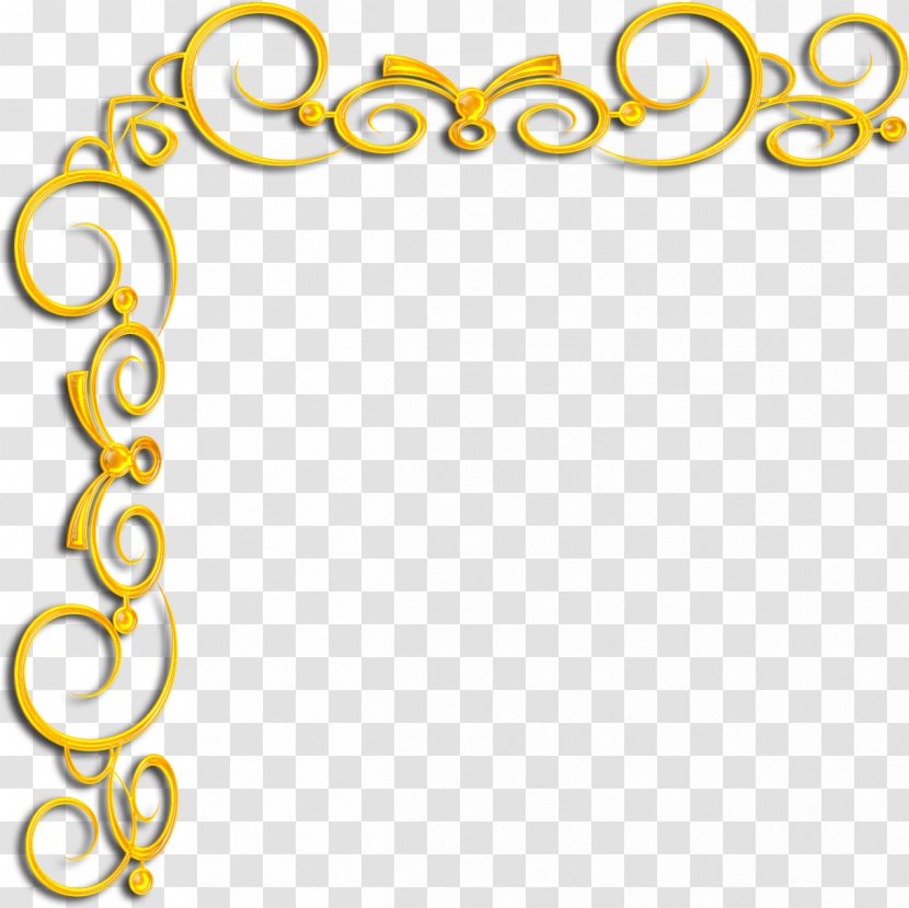Gold Raster Graphics Clip Art - Yellow - Corner Transparent PNG