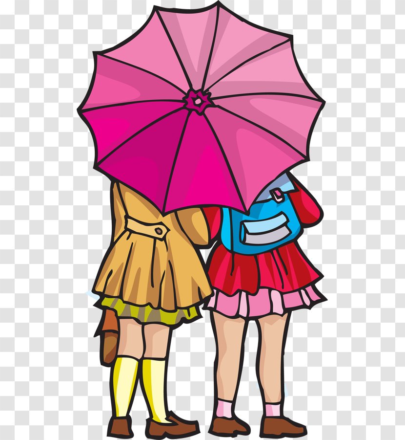 Rain Umbrella Clip Art - Heart - Rainy Day Cliparts Transparent PNG