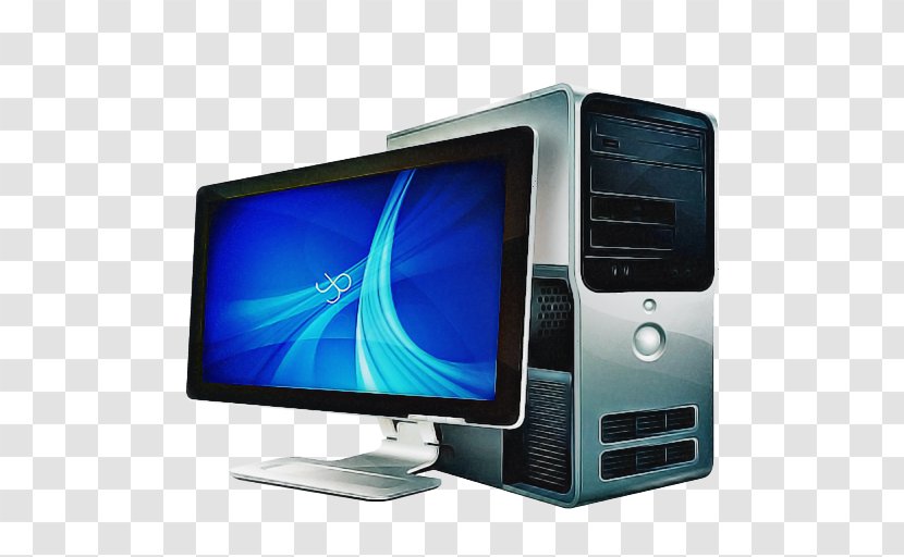 Cartoon Computer - Television - Cpu Ledbacklit Lcd Display Transparent PNG