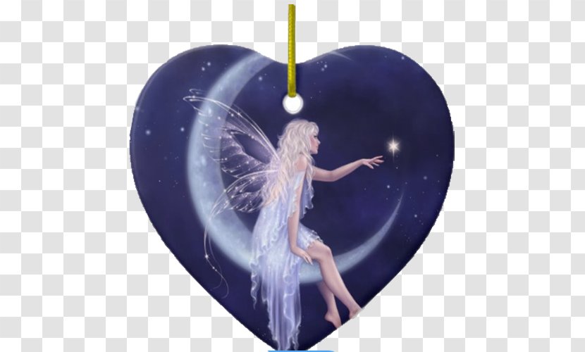 Fairy Gifts Angel Blue Moon - Blanket - Heart Ornament Transparent PNG