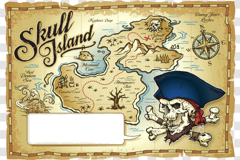 Treasure Map Piracy - Buried - Pirate Drawing Transparent PNG