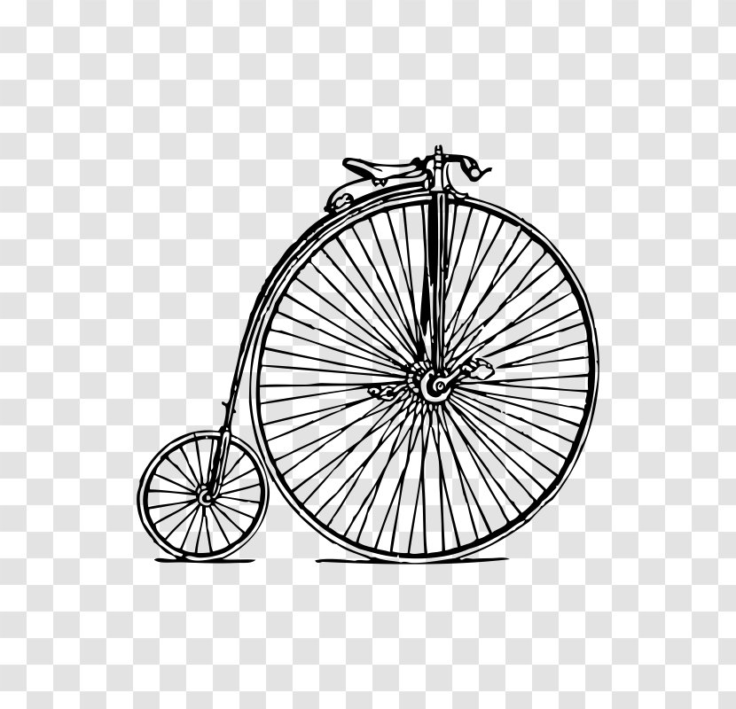 Bicycle Retro Style Clip Art - Etsy Transparent PNG