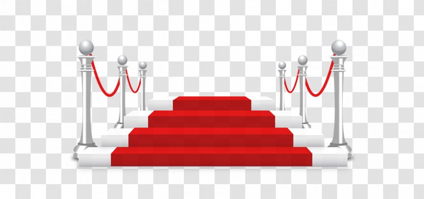 Red Carpet Furniture Deck Railing Stairs - Stage Transparent PNG