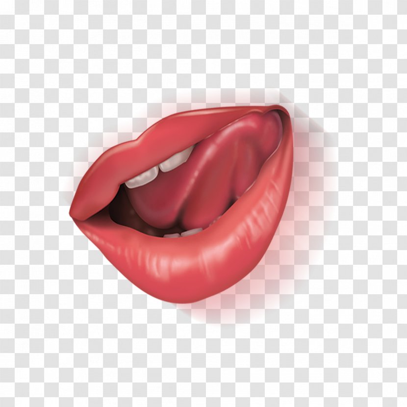 Tongue Lip Tooth Computer File - Licking Lips Transparent PNG