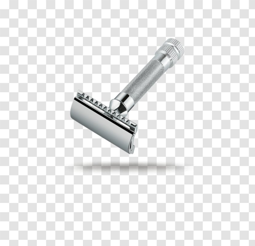 Merkur 34C Heavy Duty Chrome Plated Safety Razor Shaving - Blade Transparent PNG