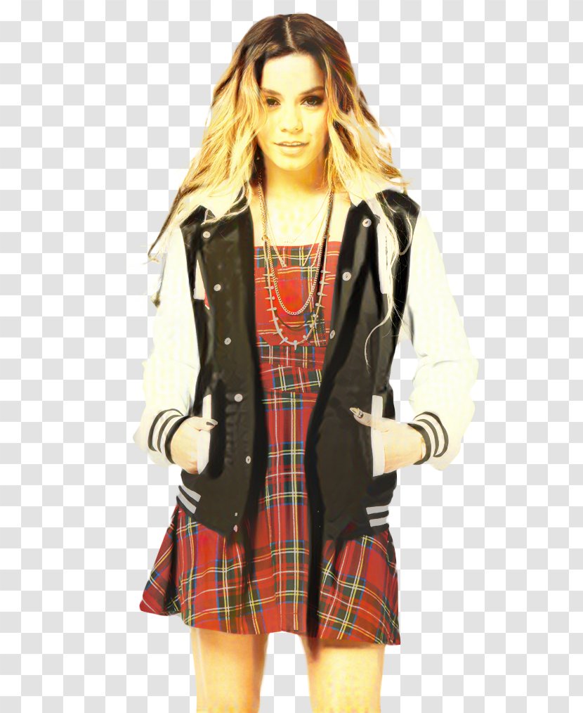 Spring Background - Plaid - Costume Long Hair Transparent PNG