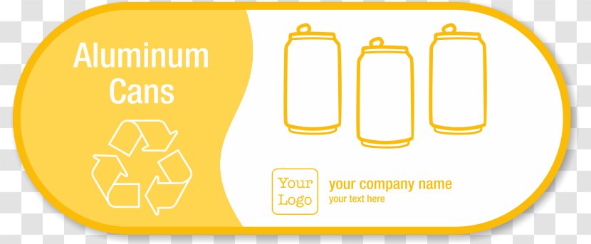Logo Brand Material - Yellow - Aluminum Can Transparent PNG