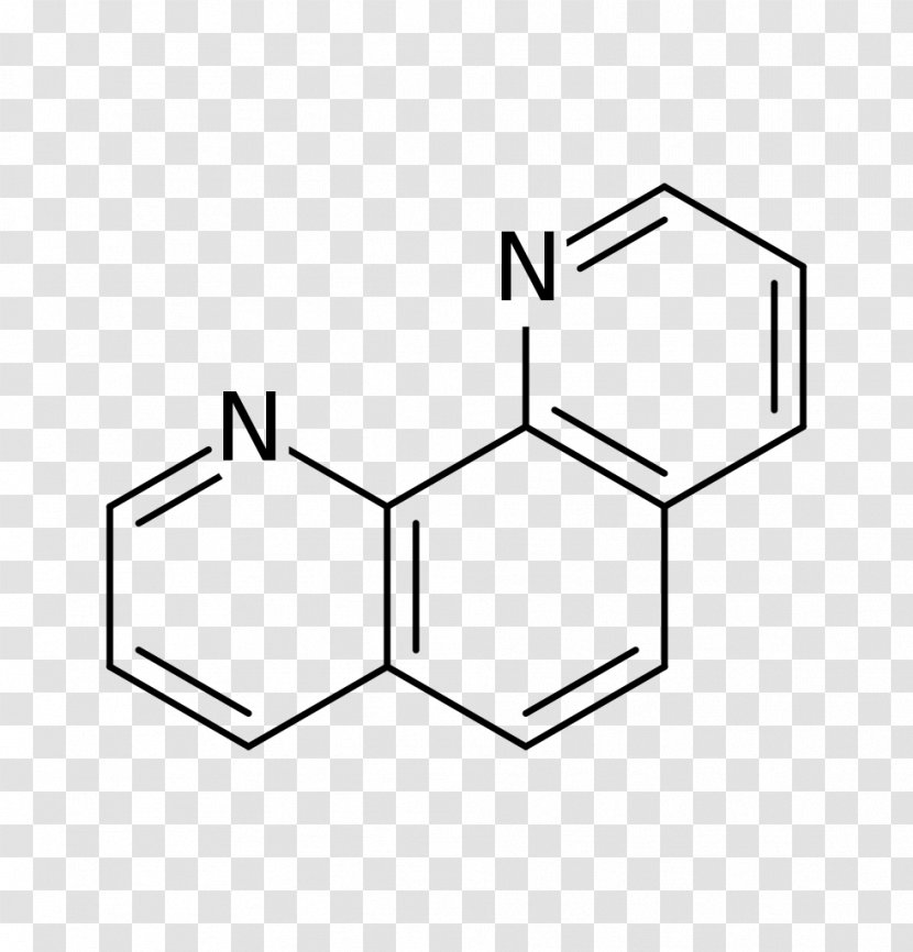 Phenanthroline Bipyridine Redox Indicator Enzyme Inhibitor Ferroin - 1-10 Transparent PNG