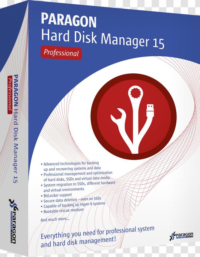 Hard Drives Disk Manager Partitioning Paragon Partition GUID Table - Computer Utilities Maintenance Software Transparent PNG