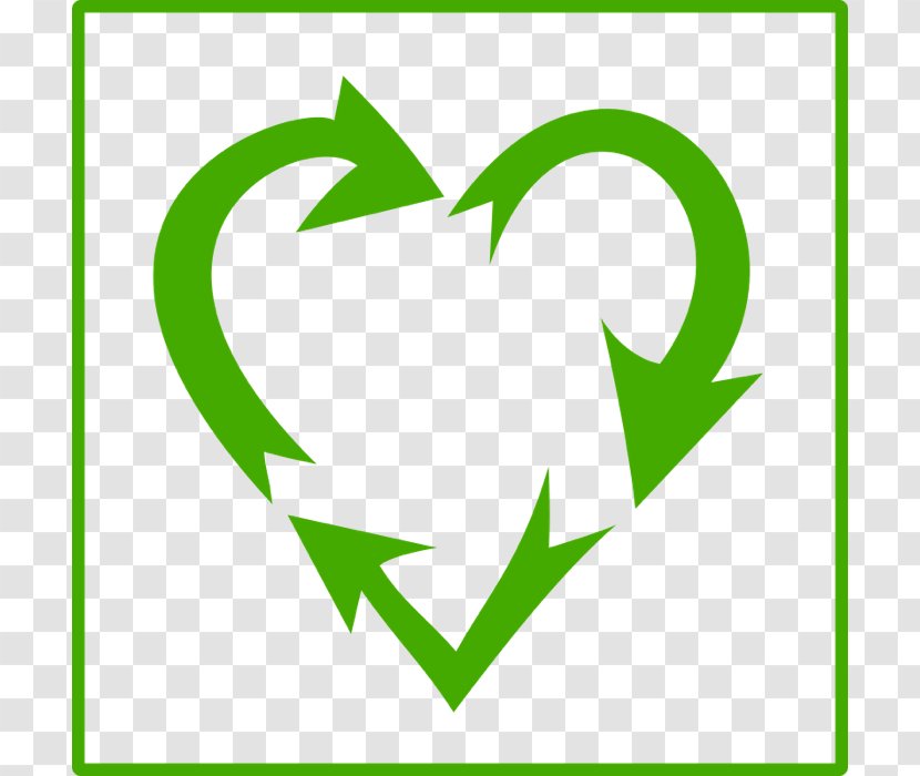 Recycling Symbol Heart Clip Art - Brand - Free Images Transparent PNG