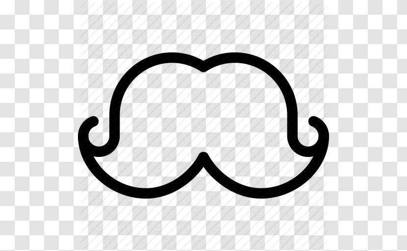 Moustache ICO Icon - Eyewear - Mustache Outline Transparent PNG