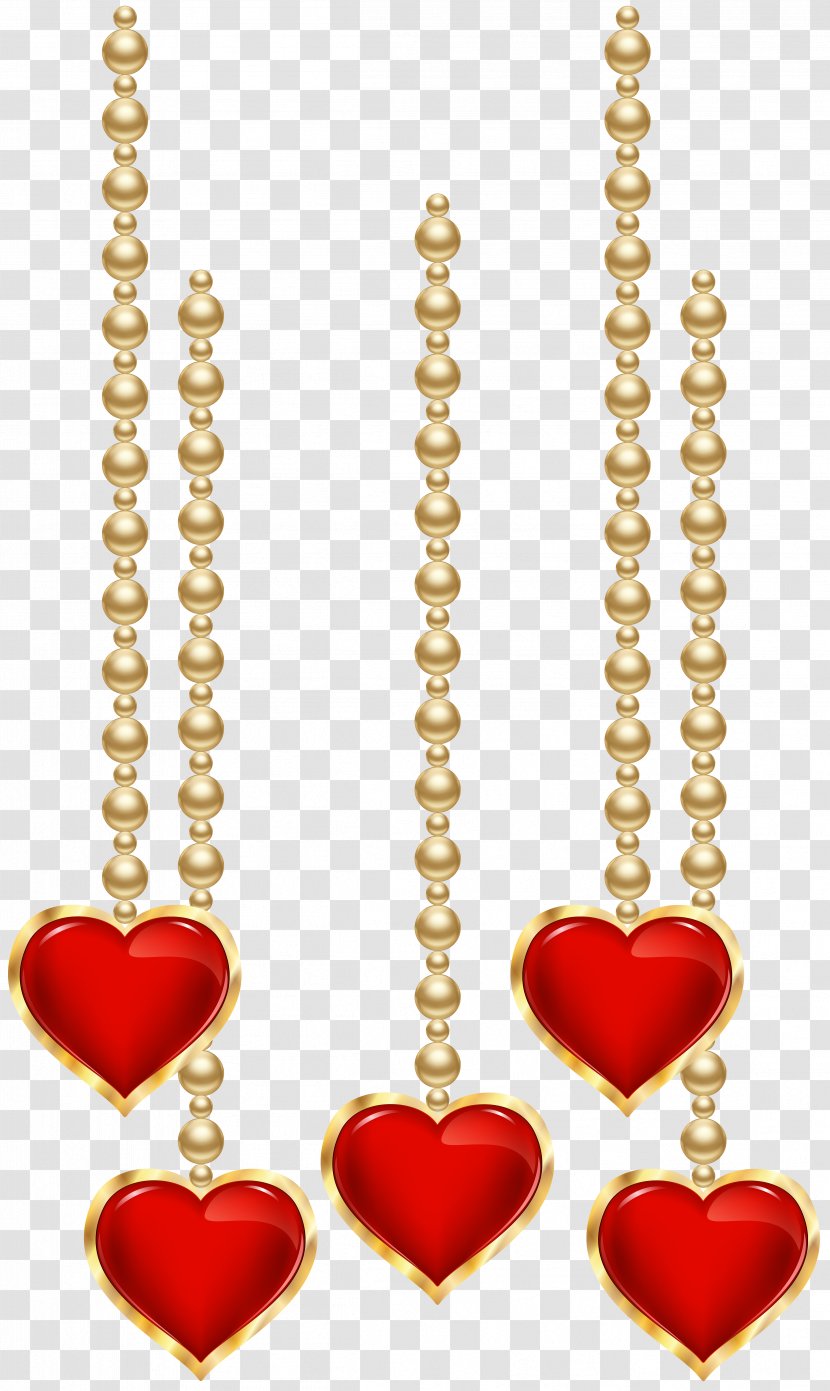 Laptop Clip Art - Fashion Accessory - Hanging Decorative Hearts Transparent PNG