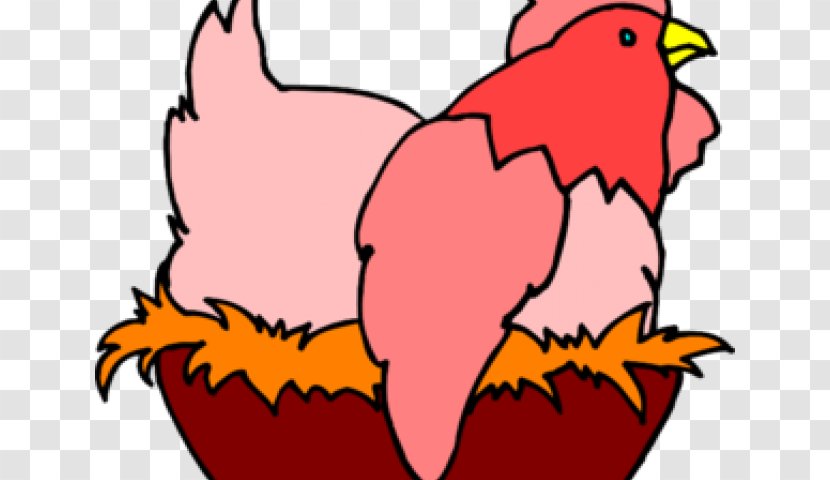 Egg Cartoon - Cochin Chicken - Wing Pink Transparent PNG