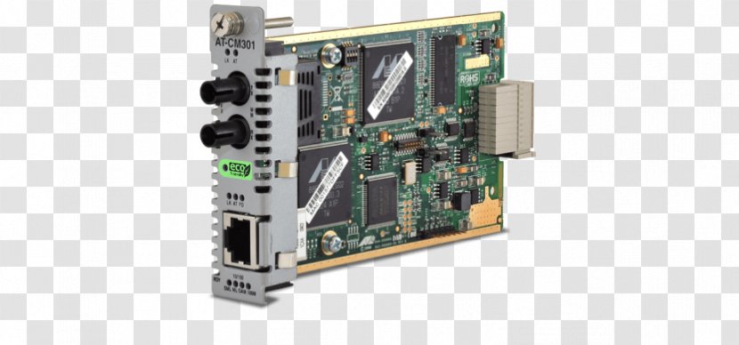 Allied Telesis Converteon AT-CM3K0S Small Form-factor Pluggable Transceiver Fiber Media Converter Single-mode Optical - Electronics Accessory - Io Card Transparent PNG