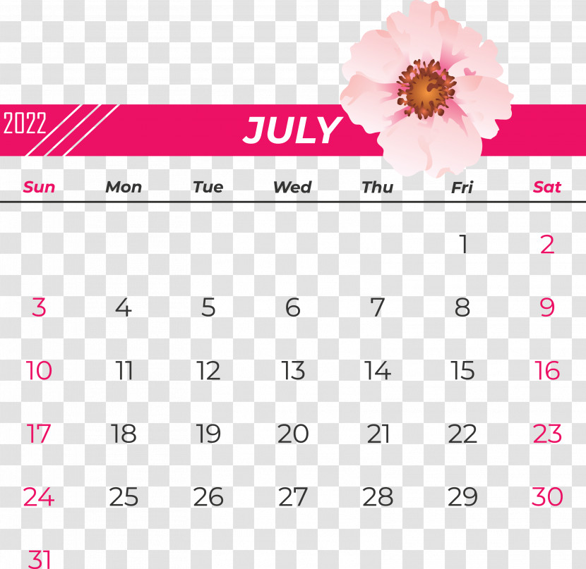 Flower Font Calendar Petal Line Transparent PNG