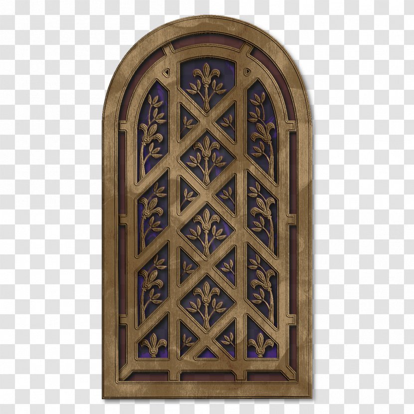 Window Arch Texture Stained Glass Door - Medieval Transparent PNG