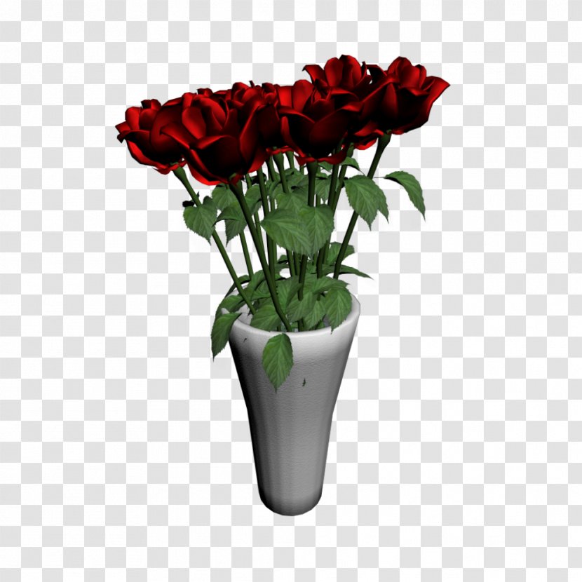 Vase Garden Roses Floral Design Cut Flowers - Petal Transparent PNG