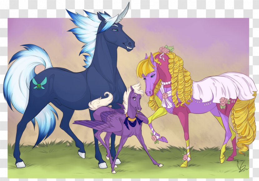 Pony Mustang Foal Unicorn - Purple Transparent PNG