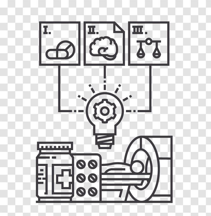 Black & White - Data - M /m/02csf Therapy Patient Health CareBiases Illustration Transparent PNG