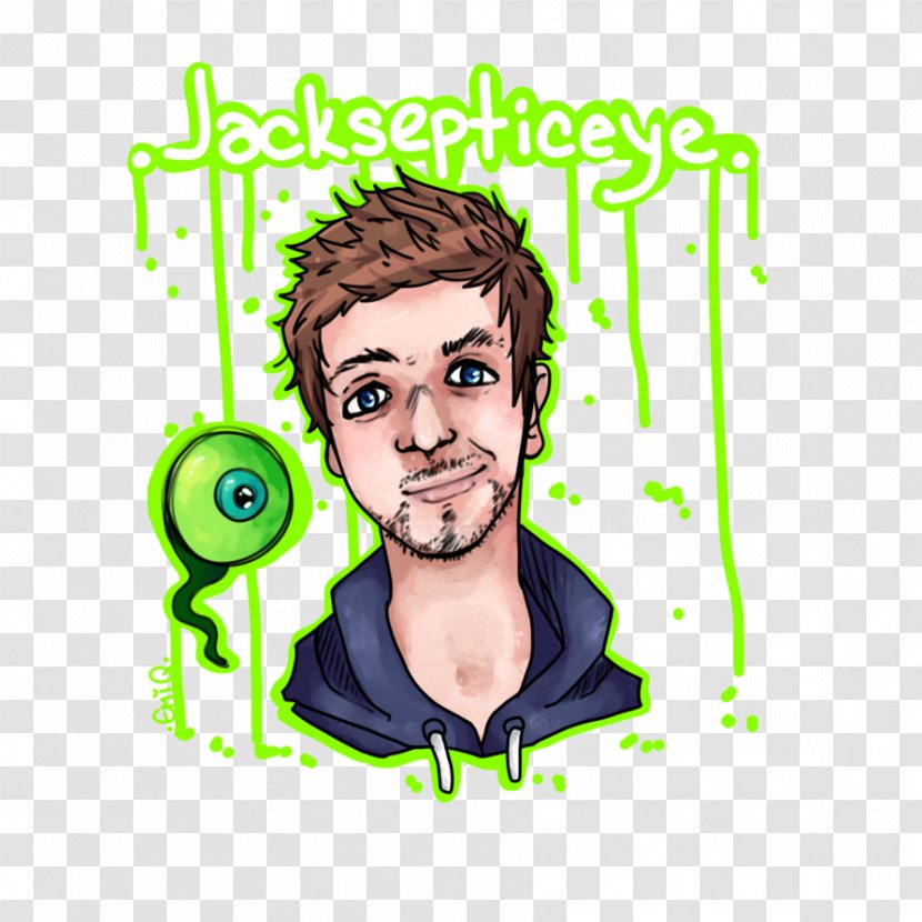 Jacksepticeye YouTuber Nose Drawing - Art - Like A Boss Transparent PNG