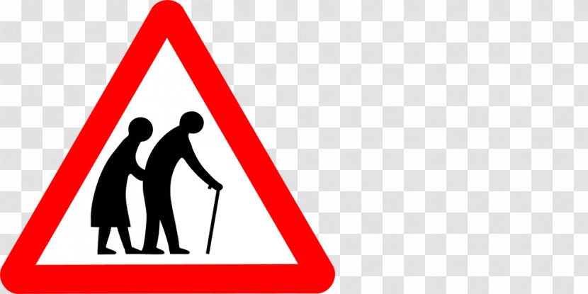Road Signs In Singapore The Highway Code Traffic Sign United Kingdom - Diagram - Picture Of Elderly Couple Transparent PNG