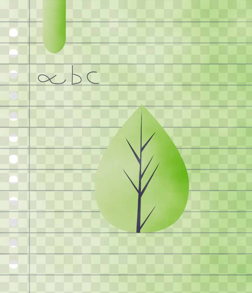 Green Leaf Text Plant Writing Transparent PNG