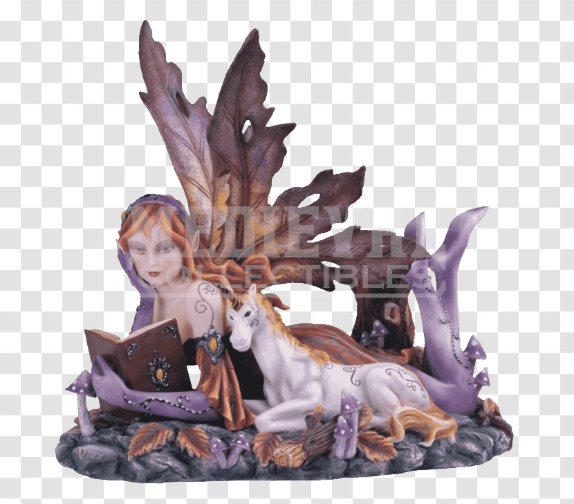 Figurine Fairy Statue Unicorn Legendary Creature - Amy Brown - Stained Glass Figure Transparent PNG