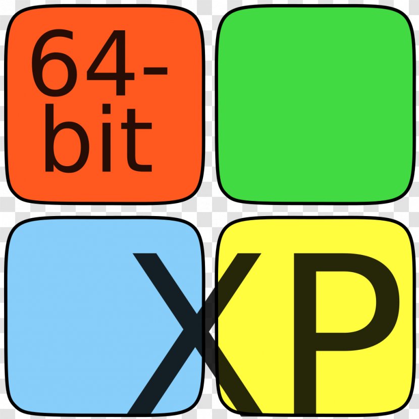 Logo Windows XP - Microsoft - Colored Letters Transparent PNG