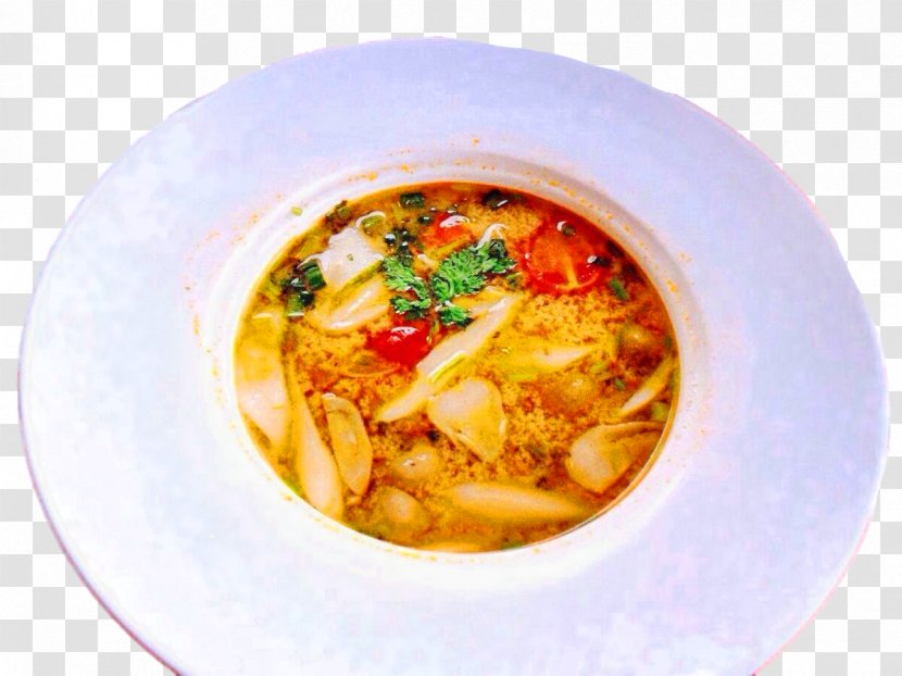 Thai Cuisine Tom Yum Prawn Soup Hot And Sour Street Food - Watercolor - Kung Transparent PNG