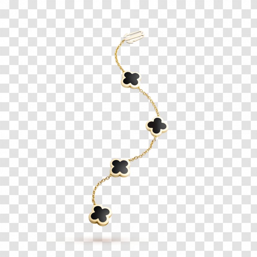 Necklace Van Cleef & Arpels Bracelet Jewellery Alhambra - Onyx Transparent PNG