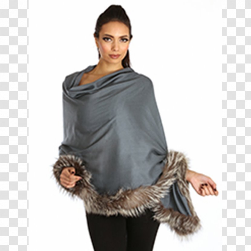 Silver Fox Shawl Pashmina Scarf Red - Clothing Transparent PNG