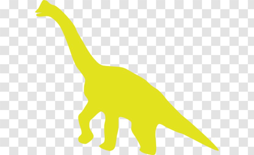 Dinosaur Brontosaurus Yellow Clip Art - Animal Figure Transparent PNG