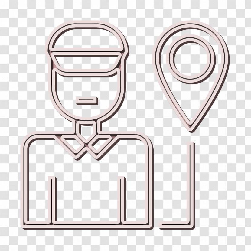Delivery Man Icon Logistic Icon Maps And Location Icon Transparent PNG