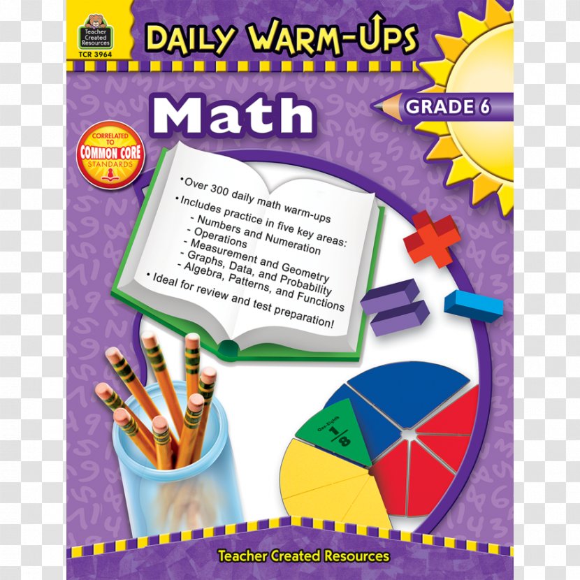 Math, Grade 3 Daily Warm-Ups 5 6 Mathematics Sixth - Student Transparent PNG