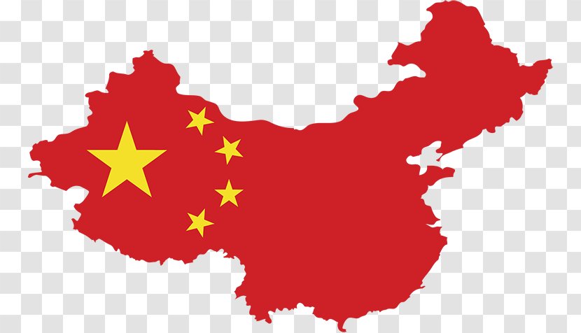 Flag Of China Map - Stock Photography Transparent PNG