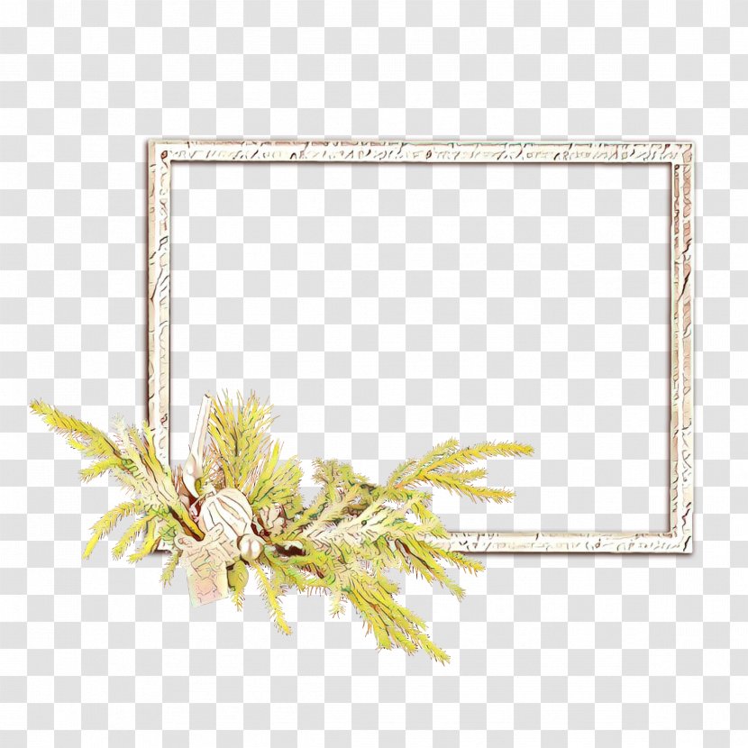 New Year Frame - Plant - Pine Vascular Transparent PNG