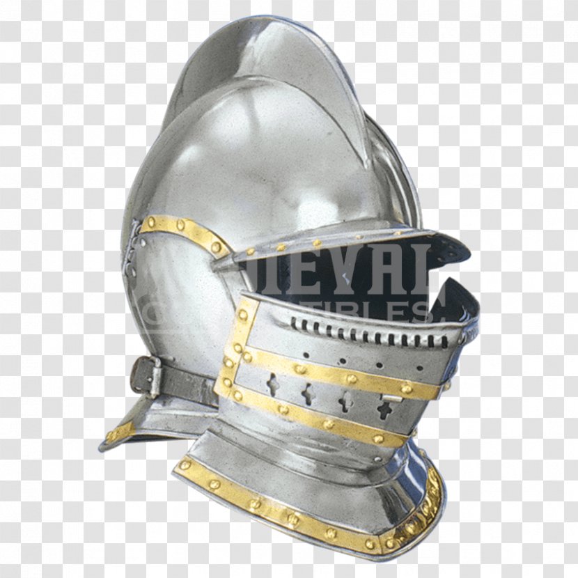 Middle Ages Great Helm Burgonet Helmet Knight - Europe Transparent PNG