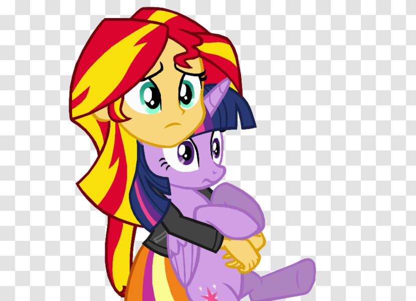 Twilight Sparkle Pony Sunset Shimmer Horse Rarity - Cartoon Transparent PNG