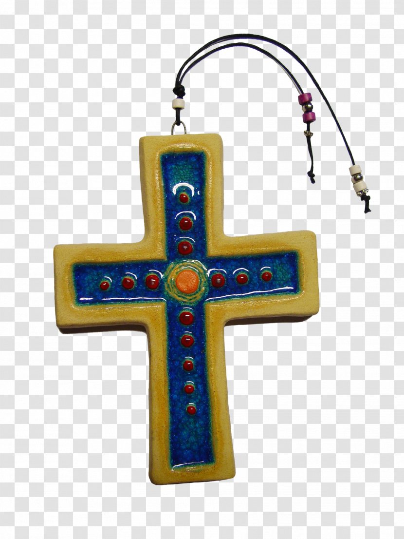 Jewellery Bisque Porcelain Vitreous Enamel Gold - Christian Cross - Vigne Vierge Transparent PNG