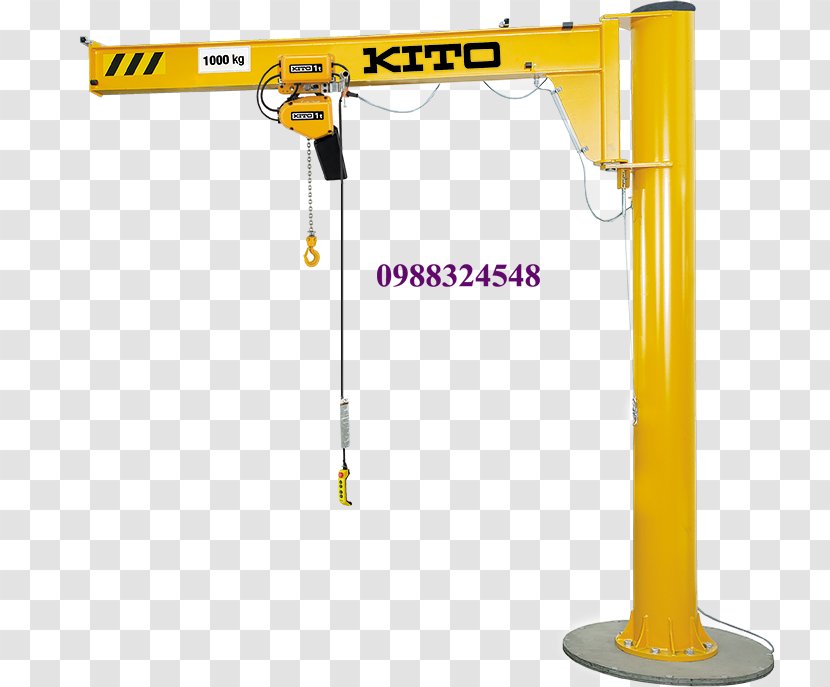 Hoist Crane Jib Wire Rope - Seilzug Transparent PNG