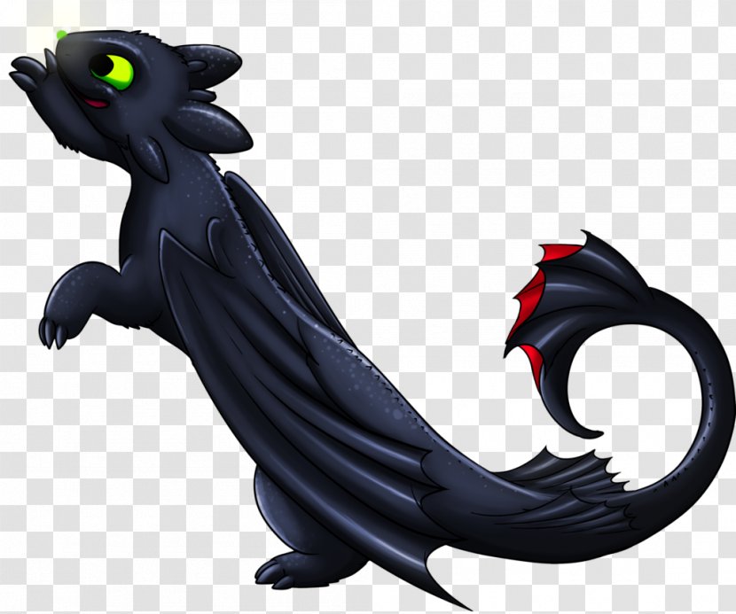 Toothless How To Train Your Dragon Fan Art Character - Marine Mammal Transparent PNG