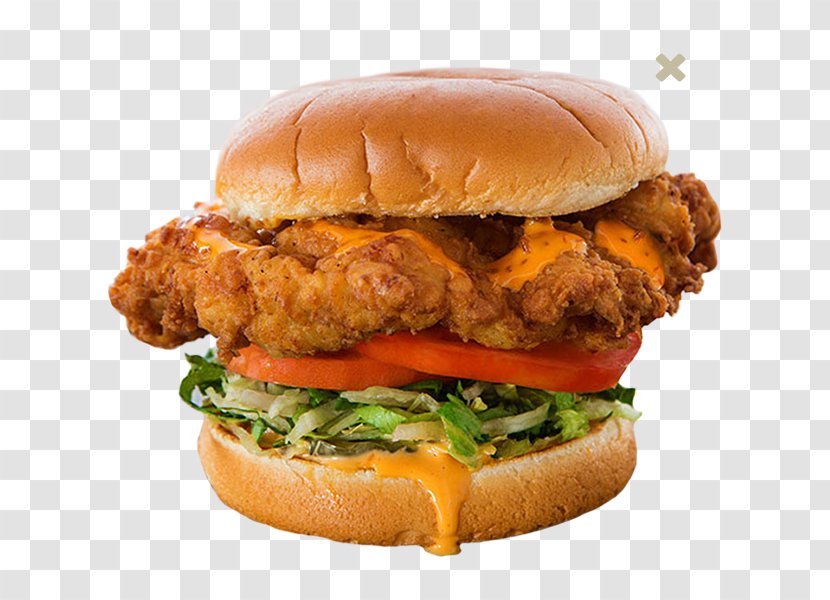 Chicken Sandwich Crispy Fried Hamburger - Fast Food - Burger And Transparent PNG