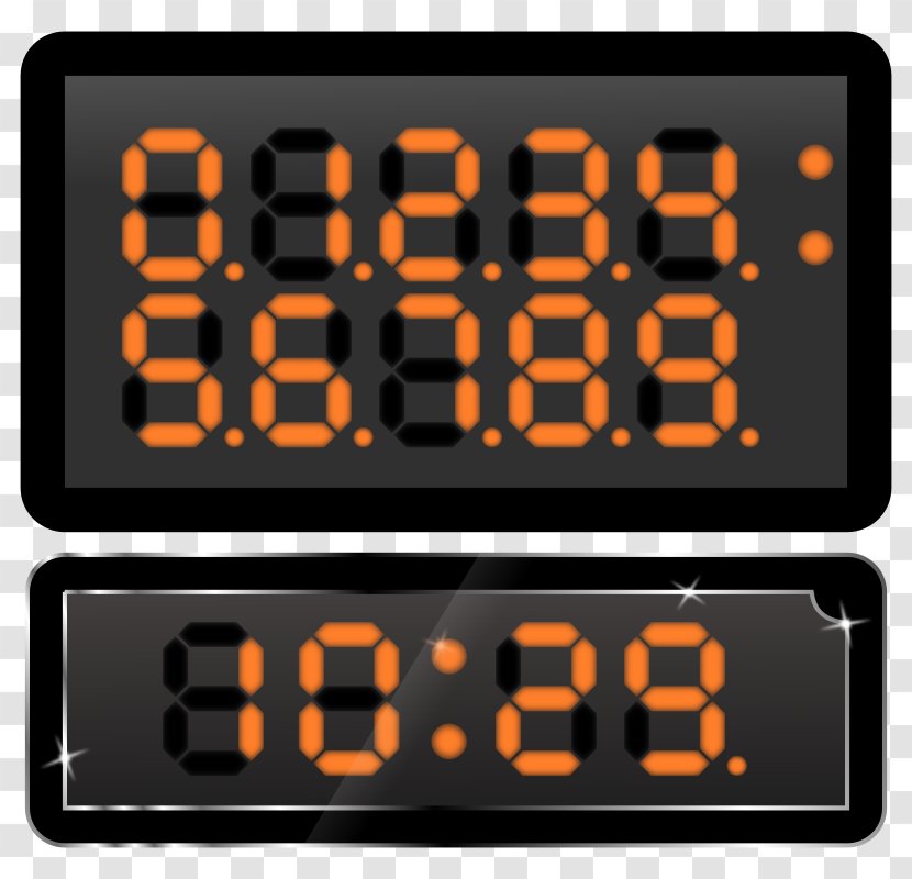 Timer Display Device Digital Clock Data Transparent PNG