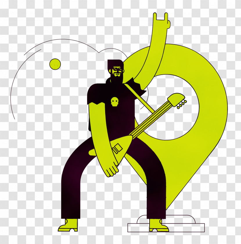 Cartoon Character Yellow Meter Line Transparent PNG