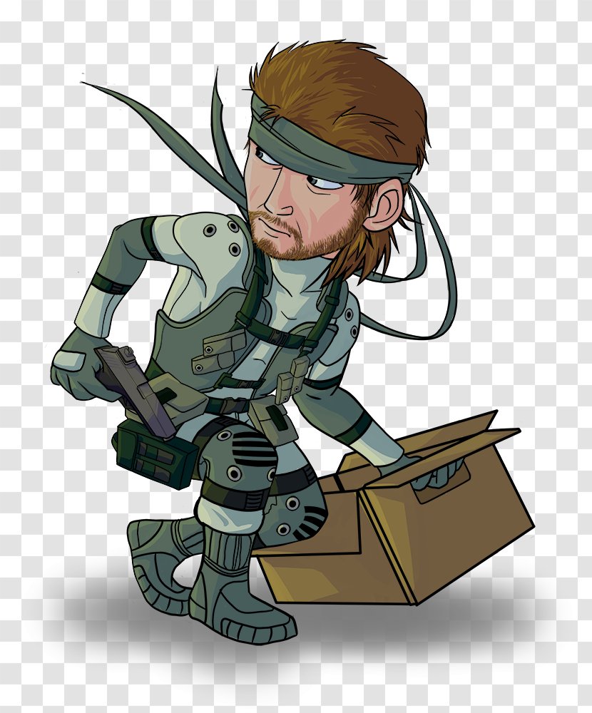 Illustration Human Behavior Cartoon Soldier Finger - Metal Gear Cardboard Box Transparent PNG