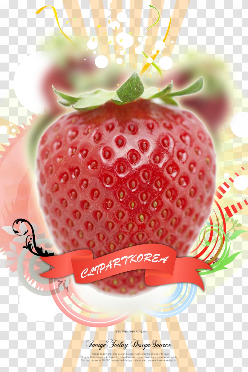 Poster Auglis Illustration - Strawberries - Strawberry Fruit Picture Posters Psd Material Transparent PNG