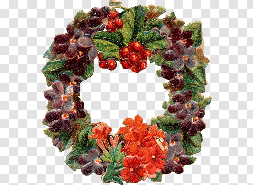 Wreath Fruit - Christmas Decoration Transparent PNG